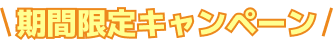 期間限定キャンペーン